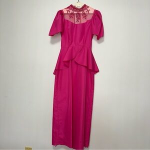 Vintage 80’s Hot Pink Dress